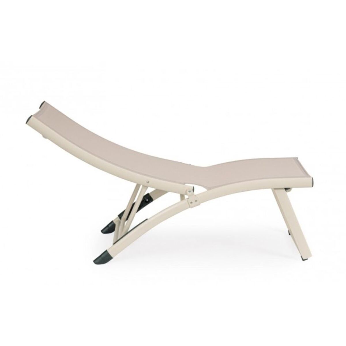 Set di 2 poltrone reclinabili TAYLOR in alluminio e textilene beige