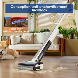 Aspirateur laveur TINECO Floor One I7 Fold Premium Blanc