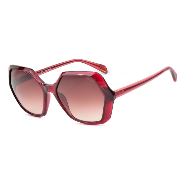 Police - lunettes de soleil - rouge - Couleur des verres : rouge - indice solaire : protection UVA