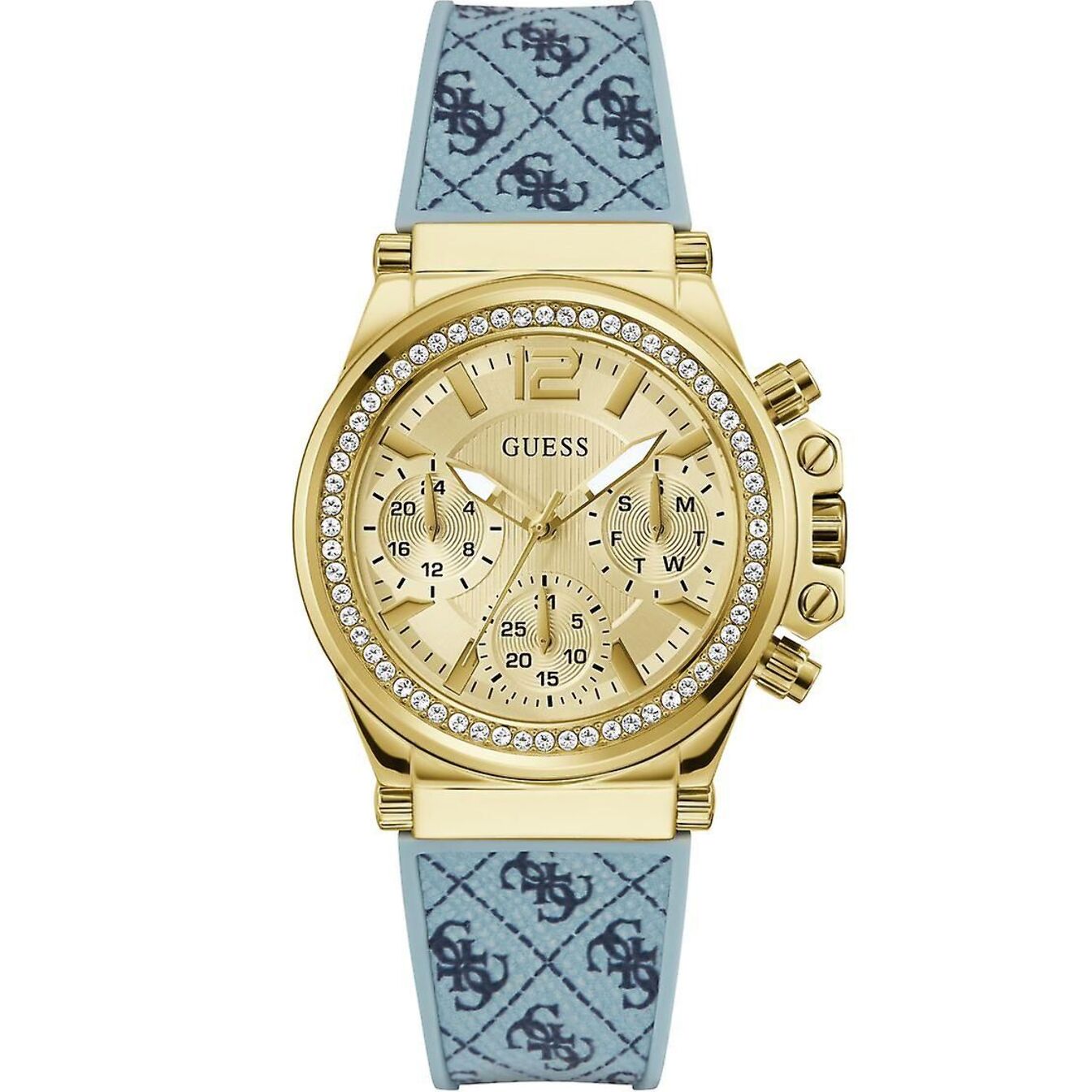 Reloj Guess GW0699L1 Mujer Analogico Cuarzo con Correa de Silicona