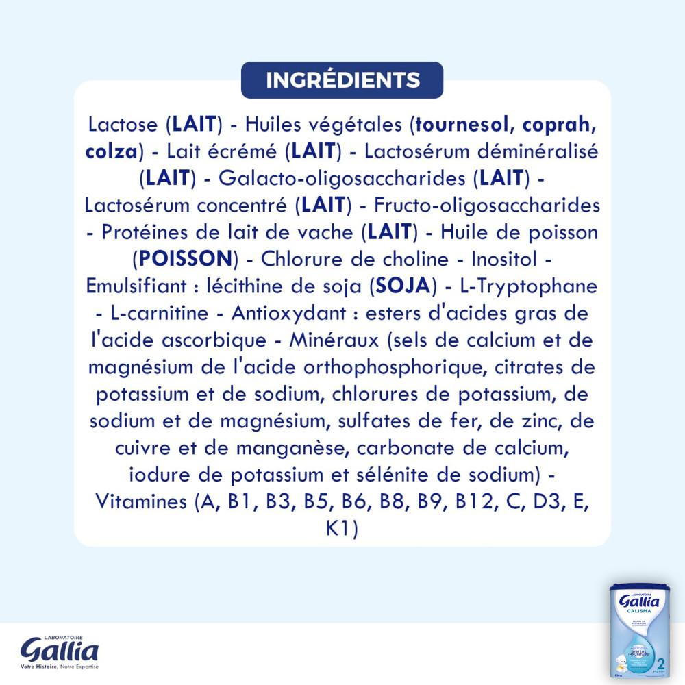 Calisma 2 - LABORATOIRE GALLIA - 830 g
