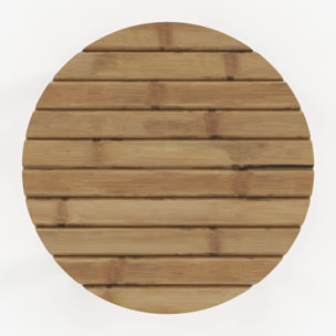 Tabouret de jardin en bambou H45,5 cm - Polly