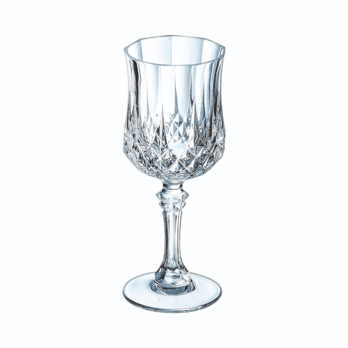 Ensemble 18 verres à pied et verres à eau Longchamp - Cristal d'Arques