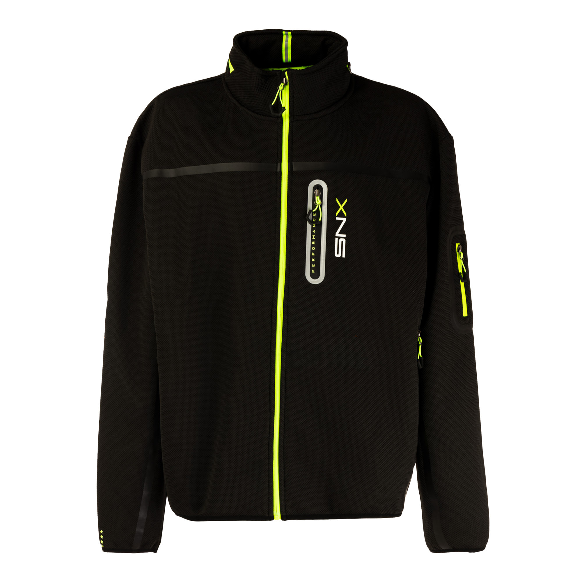 SCUOLA NAUTICA ITALIANA giacca uomo black/giallo fluo
