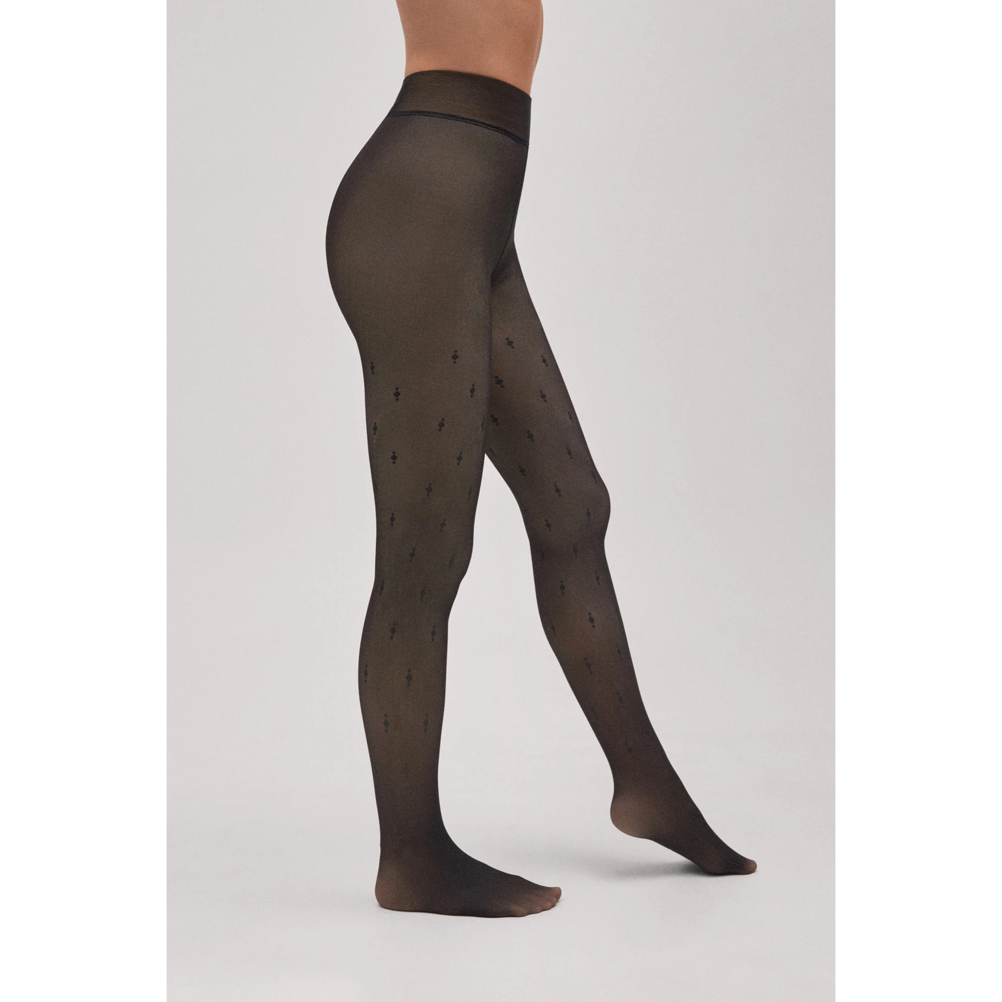 Collant termico con effetto stampa geometrica, 160 denari