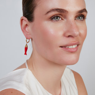 Pendientes Sme acabado oro amarillo 18k