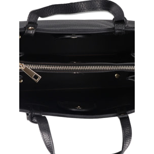 Borsa a mano da donna Made in Italy - Modello Novara Ultra - 100% pelle - 28.0 x 21.0 x 12.0 cm