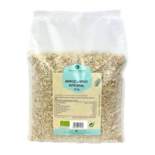 PLANETA HUERTO | Arroz Largo Integral ECO 2,5 kg – Fuente Rica en Fibra, Proteínas y Hidratos de Carbono de Cultivo Ecológico