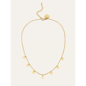 Collana Mini Moons Acciao Placcato Oro