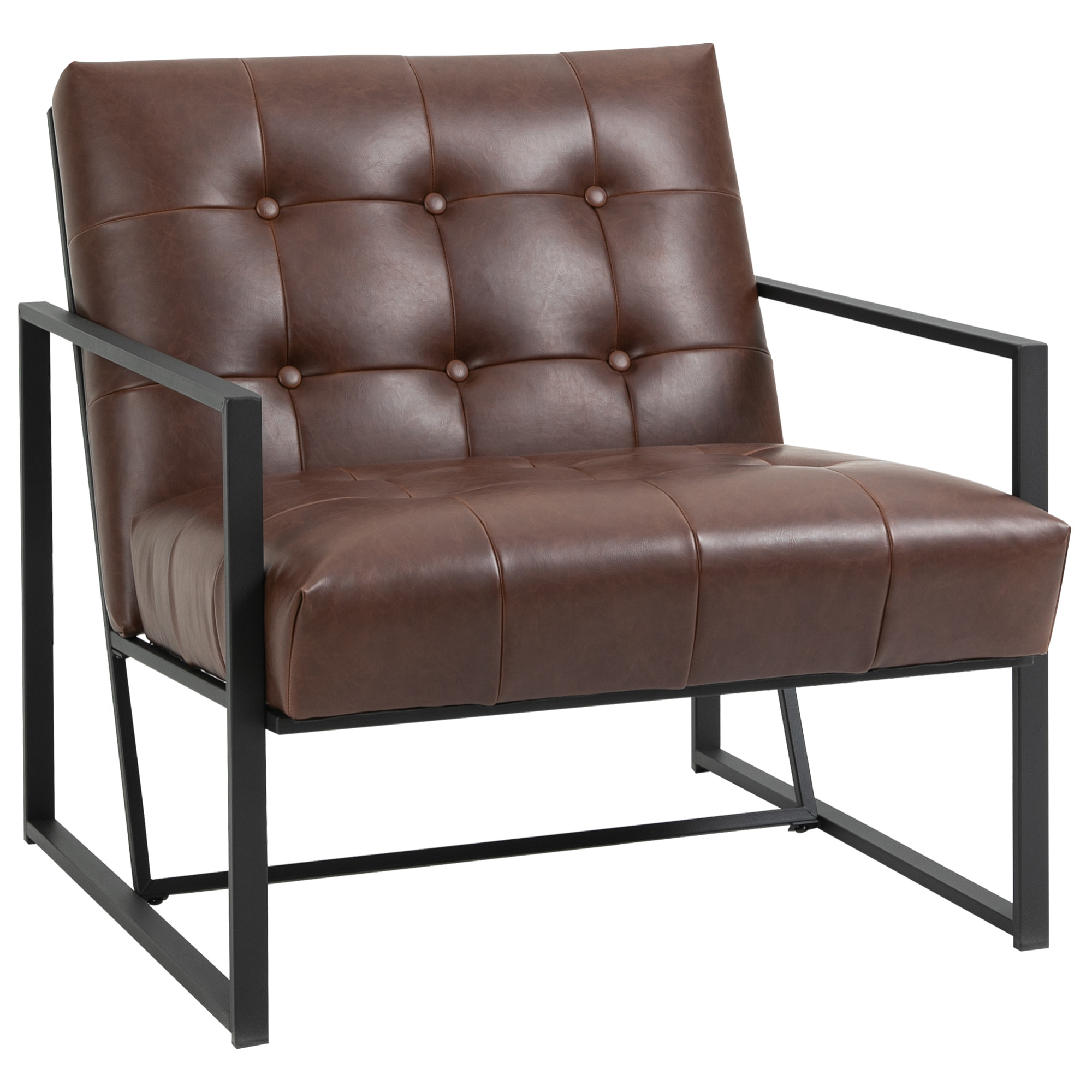 Fauteuil Chesterfield – Assise capitonnée – Style élégant