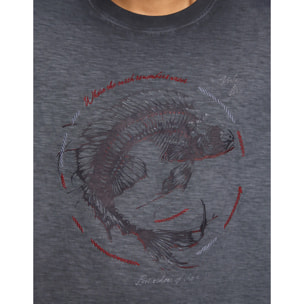 Camiseta Manga Corta Antracita - Urutiana