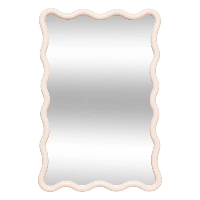 Miroir vague "Judy" beige 60x38cm