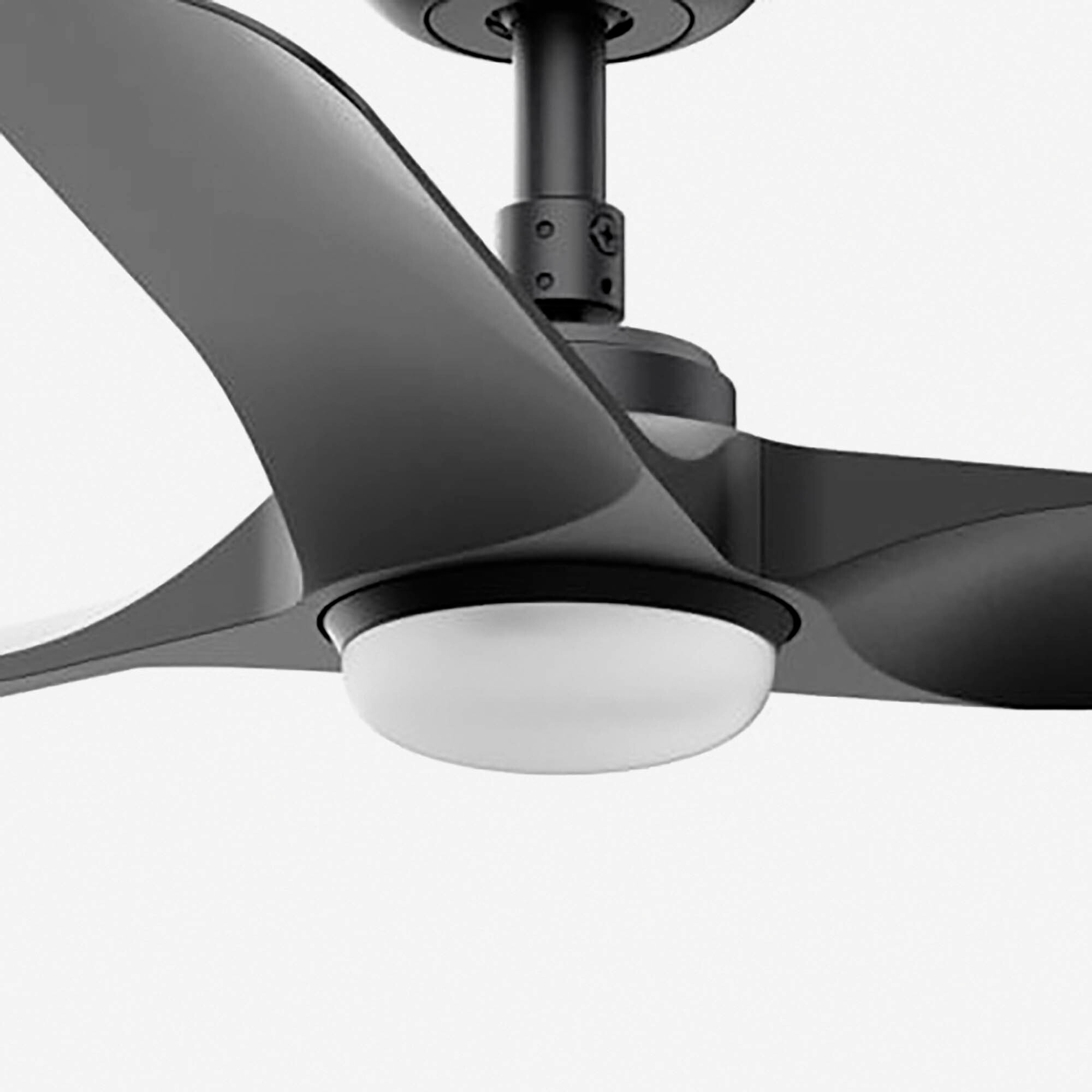 HEY S LED Ventilateur noir