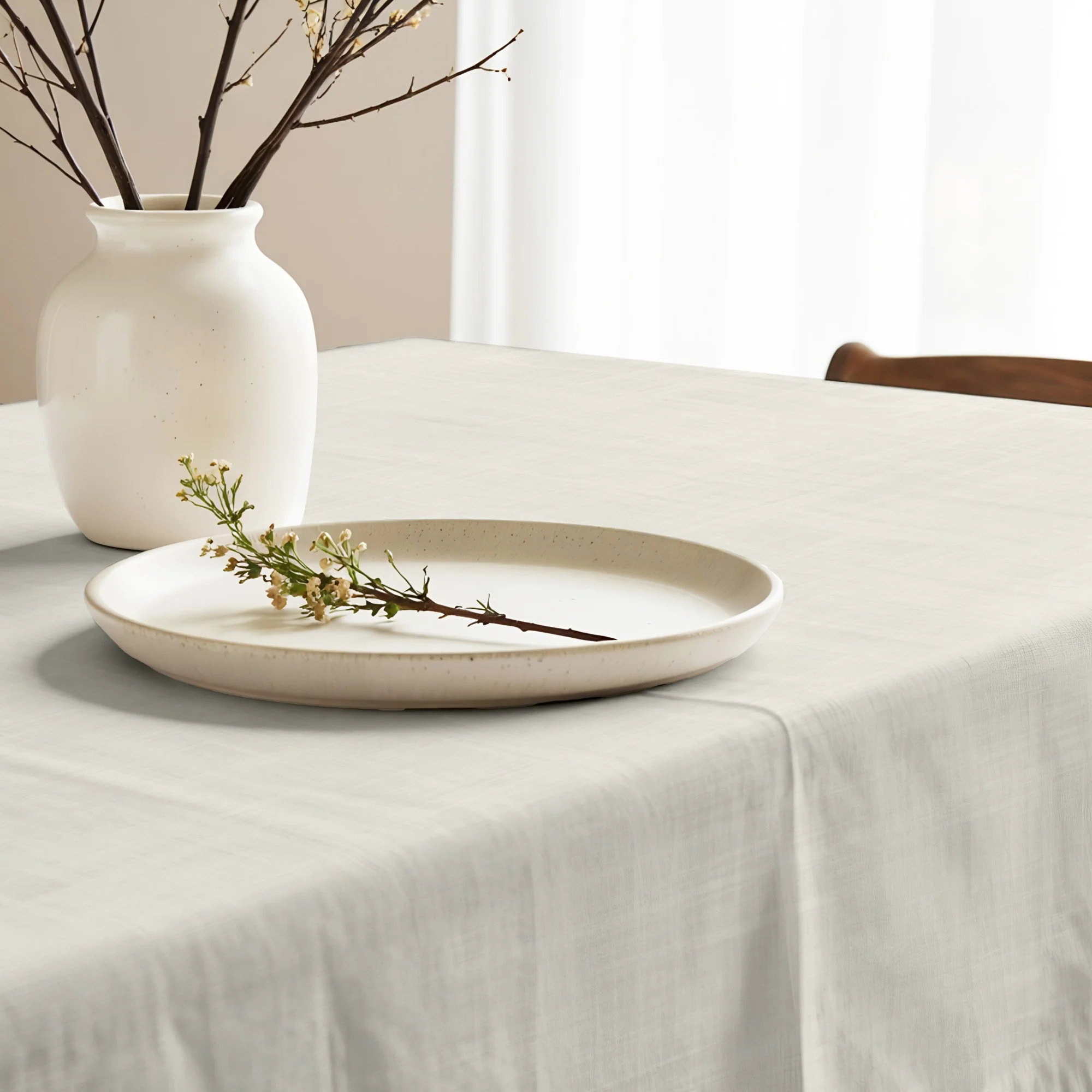 Nappe en résine anti-taches Beige Clair