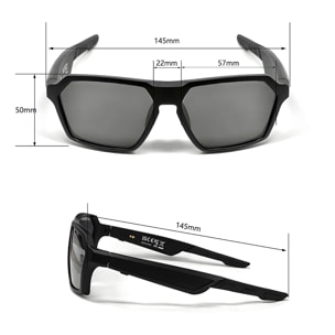 Gafas deportivas inteligentes QY PRO 5. Asistente de voz inteligente, traducción en tiempo real de más de 100 idiomas, control de música/llamadas y lentes UV400.
