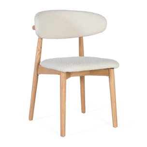 Silla de Madera de Caucho 56 Cm Estilo Contemporáno