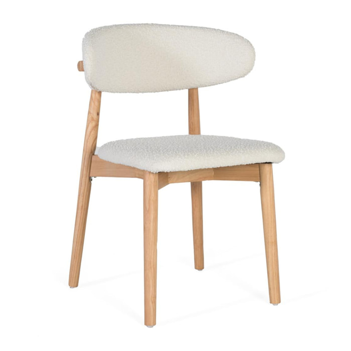 Silla de Madera de Caucho 56 Cm Estilo Contemporáno