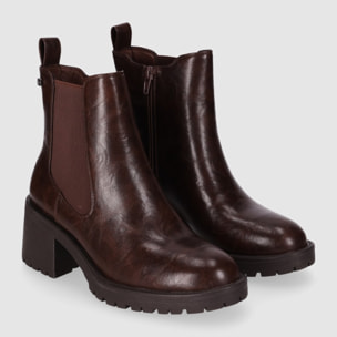Botines - Marron - Tacón: 5 cm