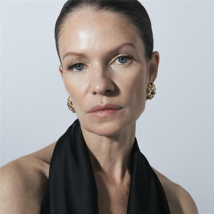 Pendientes Lux by Lux acabadoss en oro amarillo 18k