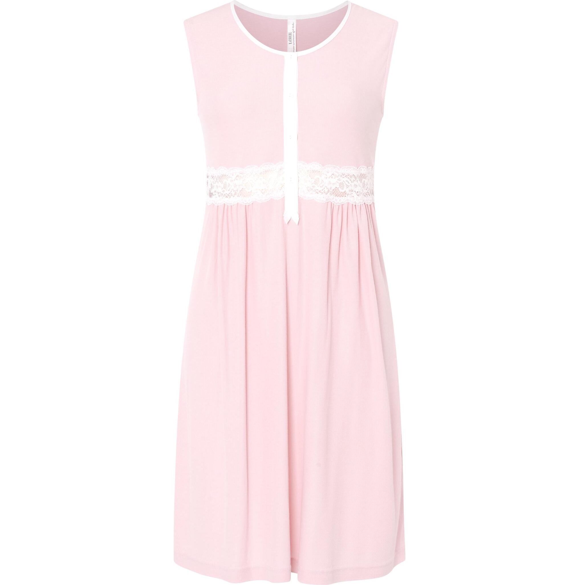 Camisón corto mujer canalé con encaje cómodo