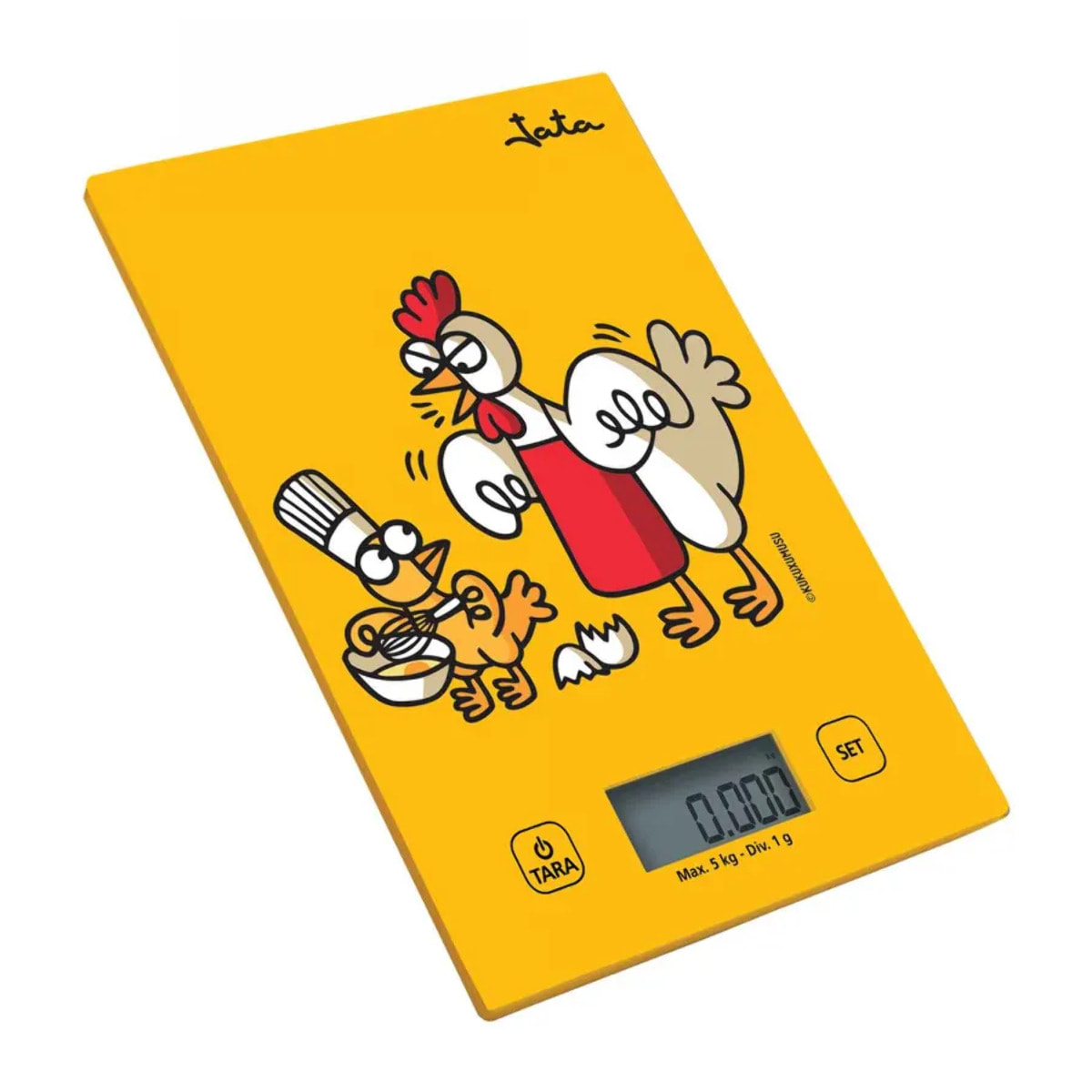 Báscula de cocina JATA 731K hasta 5 kg. Alta precisión. Función de tara. Visor LCD