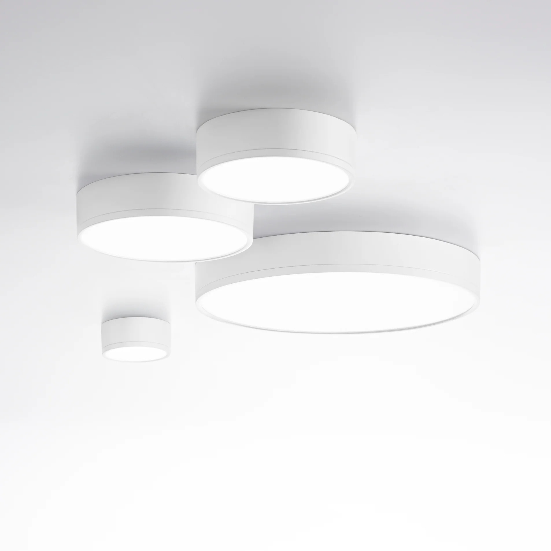 Plafoniera LED KLIO rotonda nera 22W 4000K (Luce naturale) 17 cm.