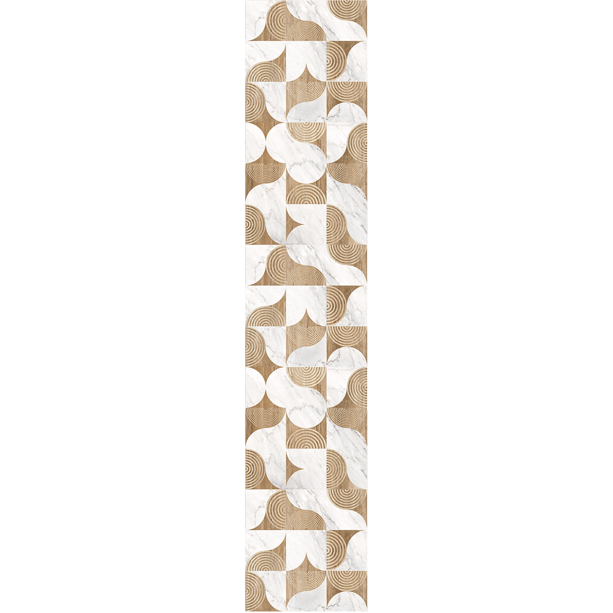 Papier peint intissé pré-encollé - EFFET MARBRE ET BOIS DESIGN - 1 rouleau