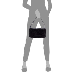 Atzara bolso de mano de pelo suave.