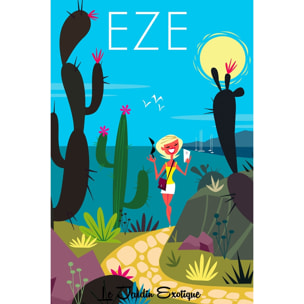 Tableau  jardin exotique d' eze Tableau alu Dibond