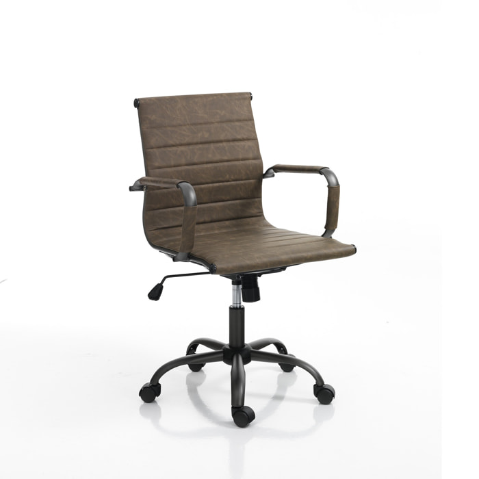 Tomasucci poltrona da ufficio TASK SMALL OLD BROWN marrone