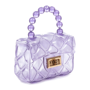 Villalvernia bolso de mano mini de pvc brillante