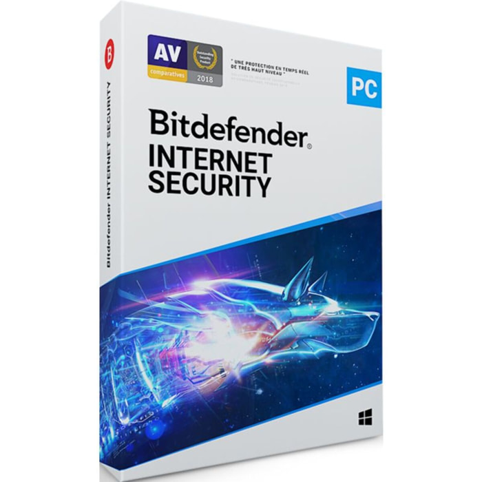 Logiciel antivirus et optimisation BITDEFENDER Internet Security  - 1 an - 1 poste