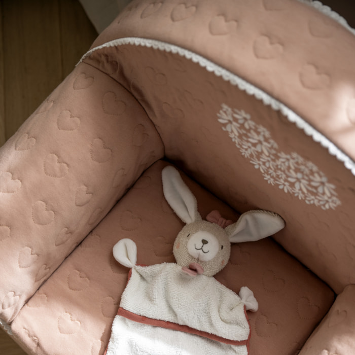 Fauteuil club pour enfant en coton matelassé
