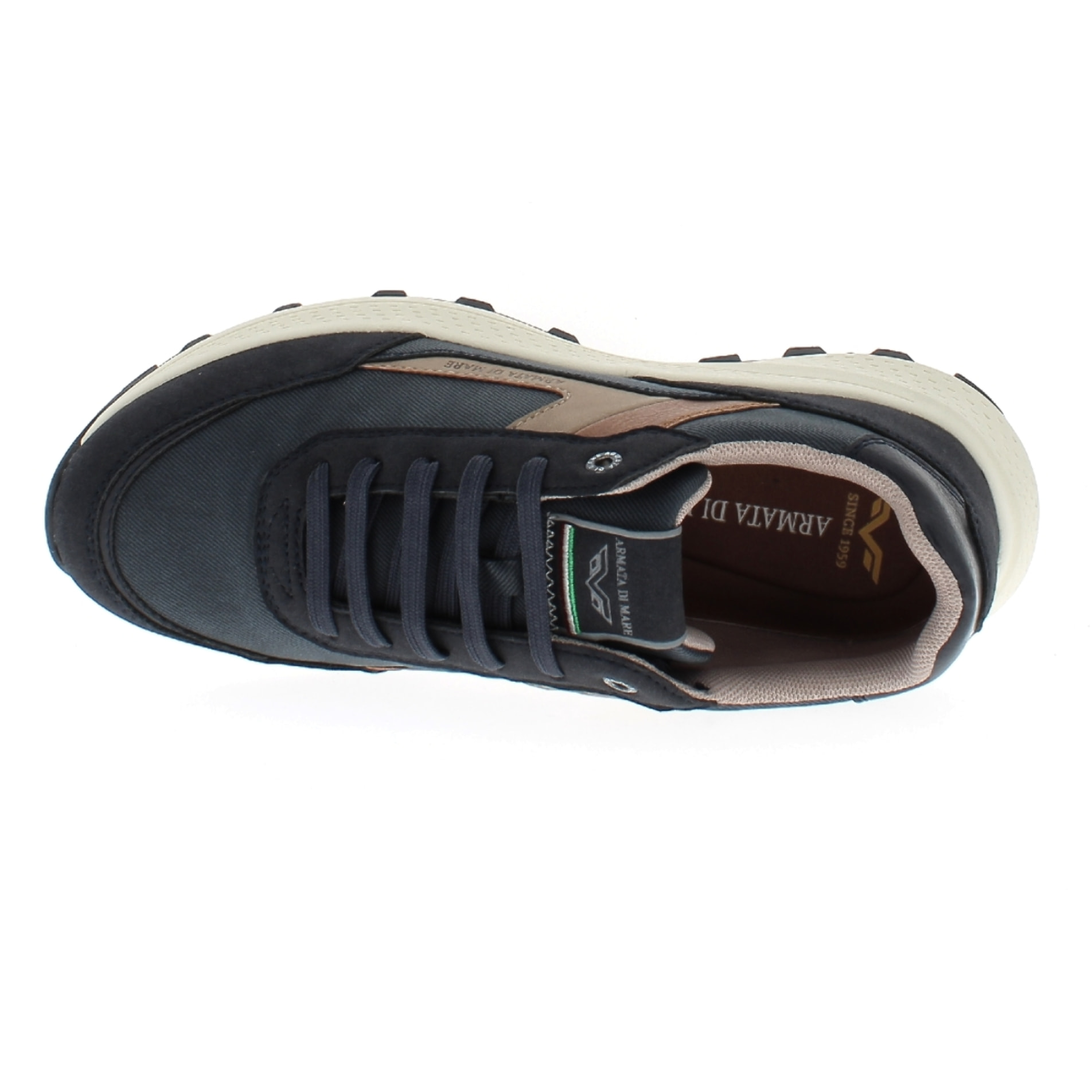 Armata di Mare Scarpe Uomo Trekking Escursionismo con Soletta Rimovibile in Memory Foam AMU W24D650 Navy