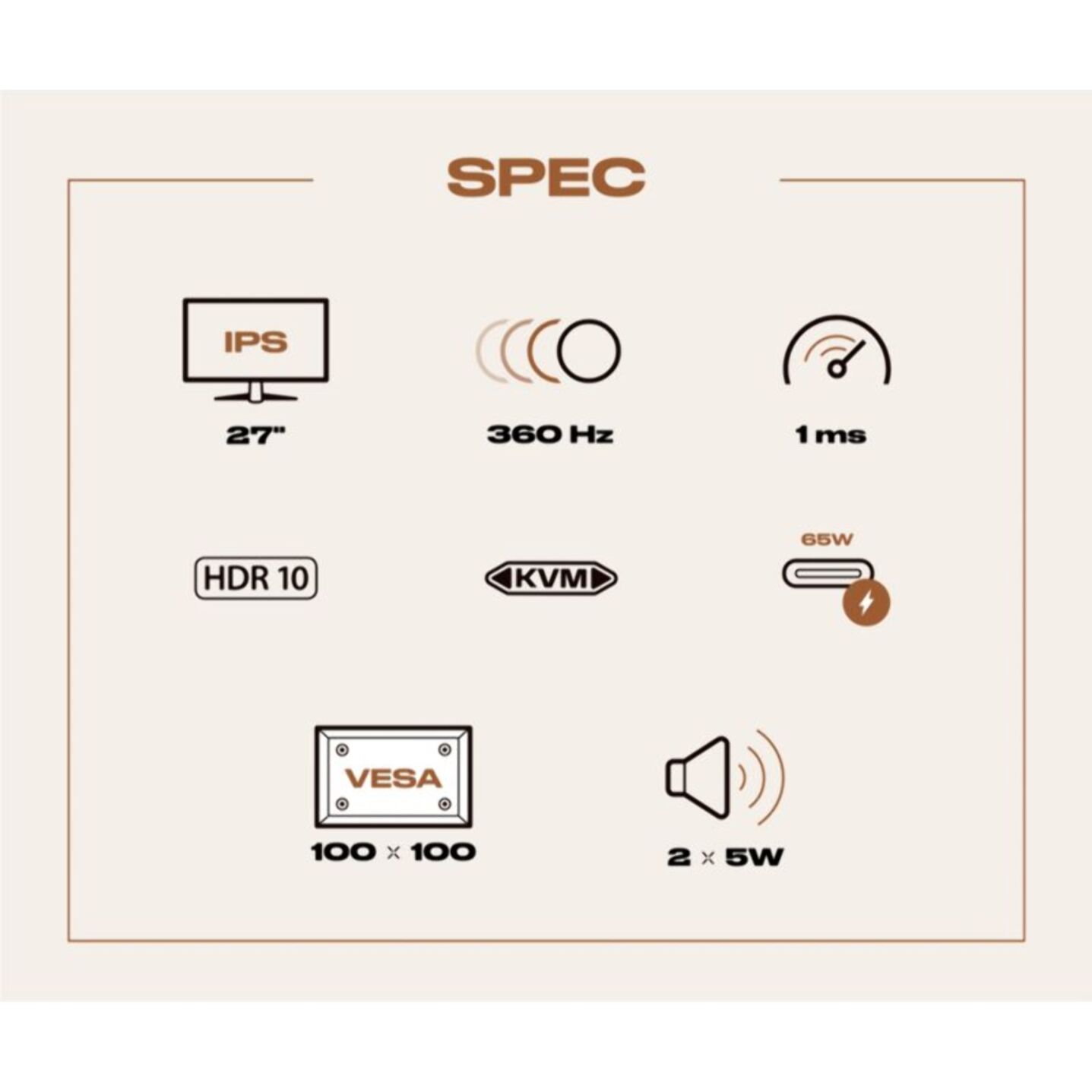 Ecran PC Gamer JAPANNEXT JN-27IPS360WQHDR-HSP Plat 27 360Hz