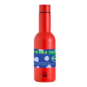 Botella de agua  rojo  benetton