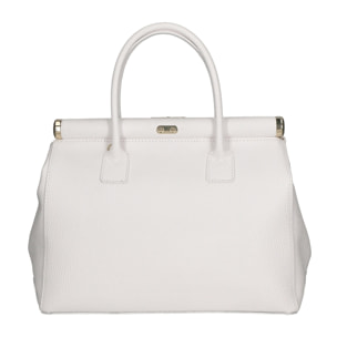 Borsa a mano da donna - Modello Aleria - Vera pelle - 35.0 x 26.0 x 16.0 cm