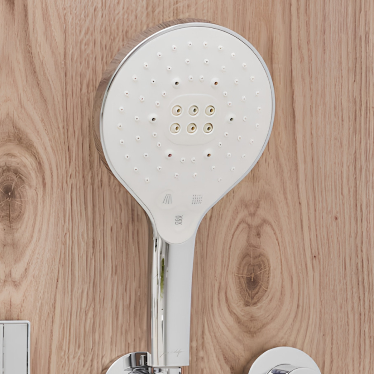 Mitigeur baignoire Eo + pommeau de douche Metro signature + flexible de douche métal + colonnettes Idro'Flex