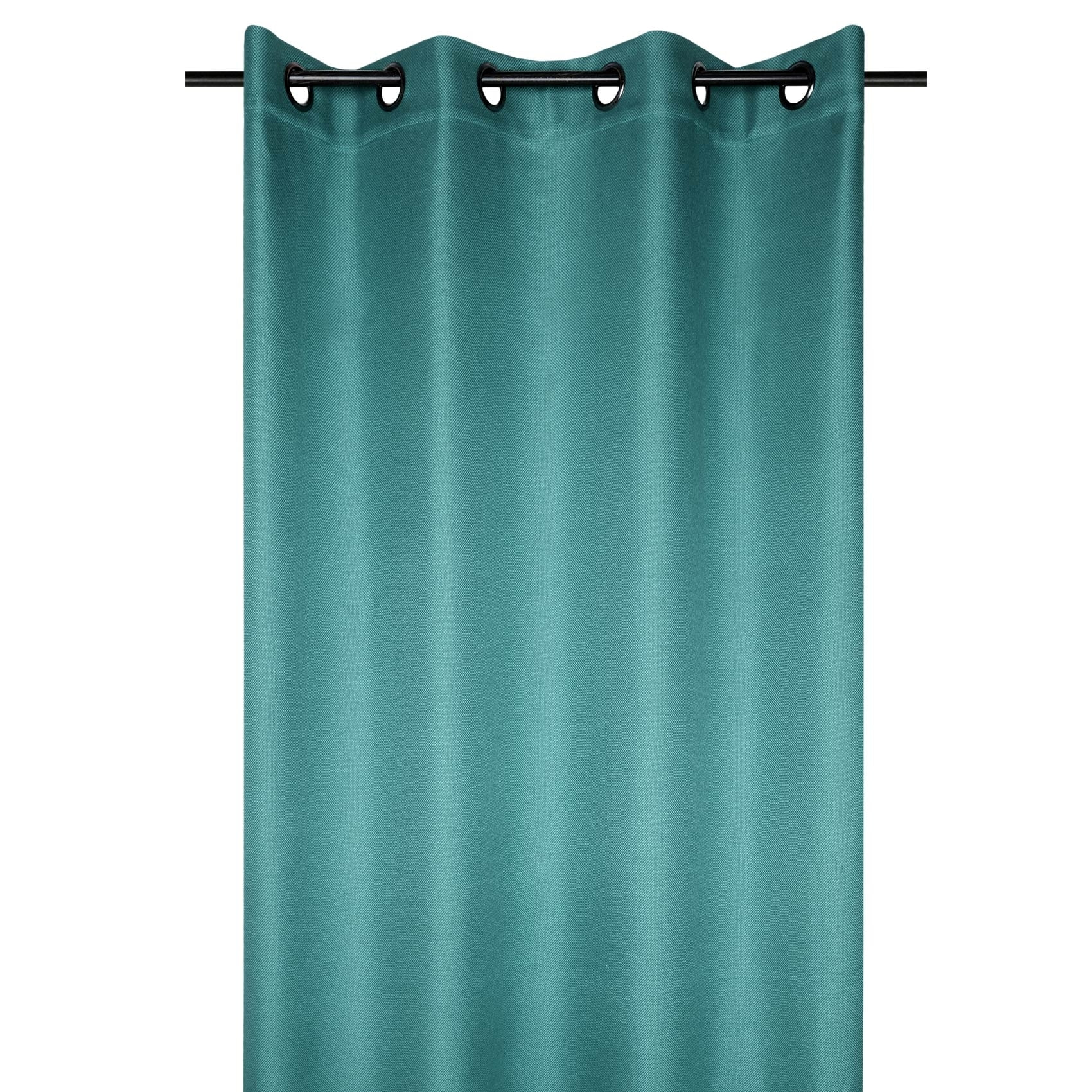 Rideau occultant et isolant doublé de polaire - Bleu Canard