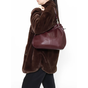 Borsa a mano da donna Made in Italy - Modello Ereba - 100% pelle - 38.0 x 30.0 x 12.0 cm