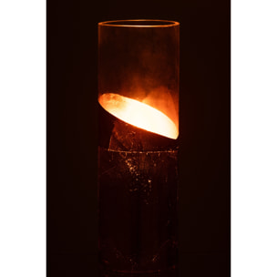 J-Line photophore Moa - verre - transparent/or - large