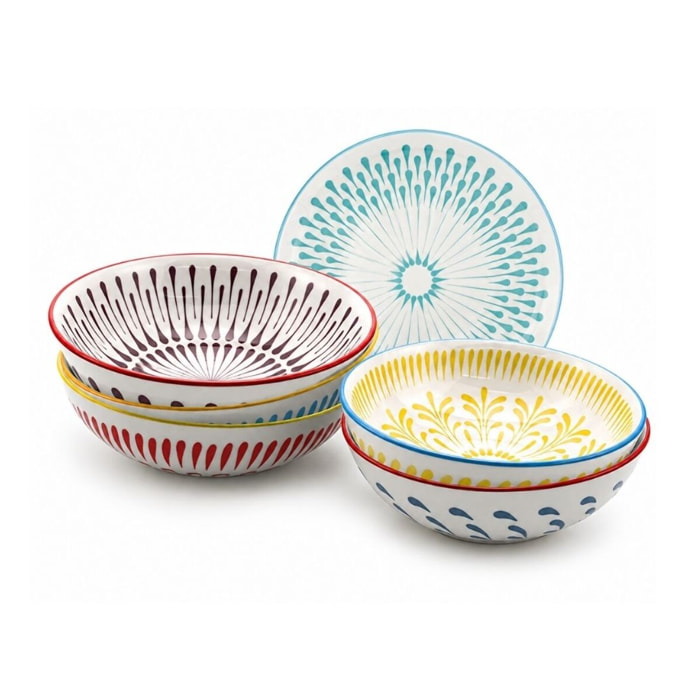Lot de 6 assiettes creuses, KYOTO