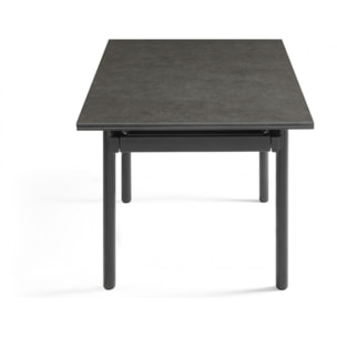 Table extensible en céramique vintage grey L160/240cm pieds métal - UNIK