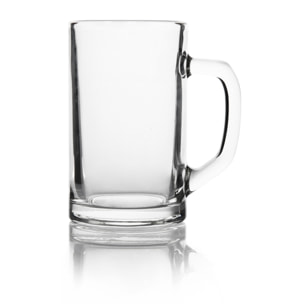 Set de 6 chopes à bière Excelsa – Amburgo, Verre Transparent 32 cl