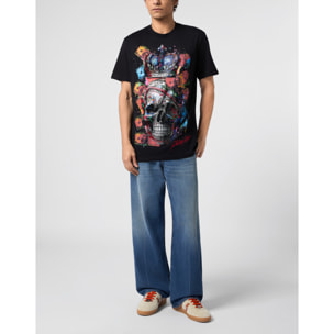 PHILIPP PLEIN Camiseta de cuello redondo y manga corta SKULL