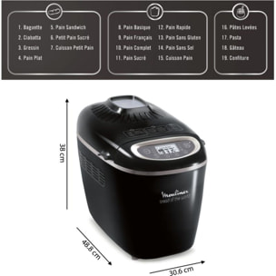 Machine à pain MOULINEX pains du monde OW611810