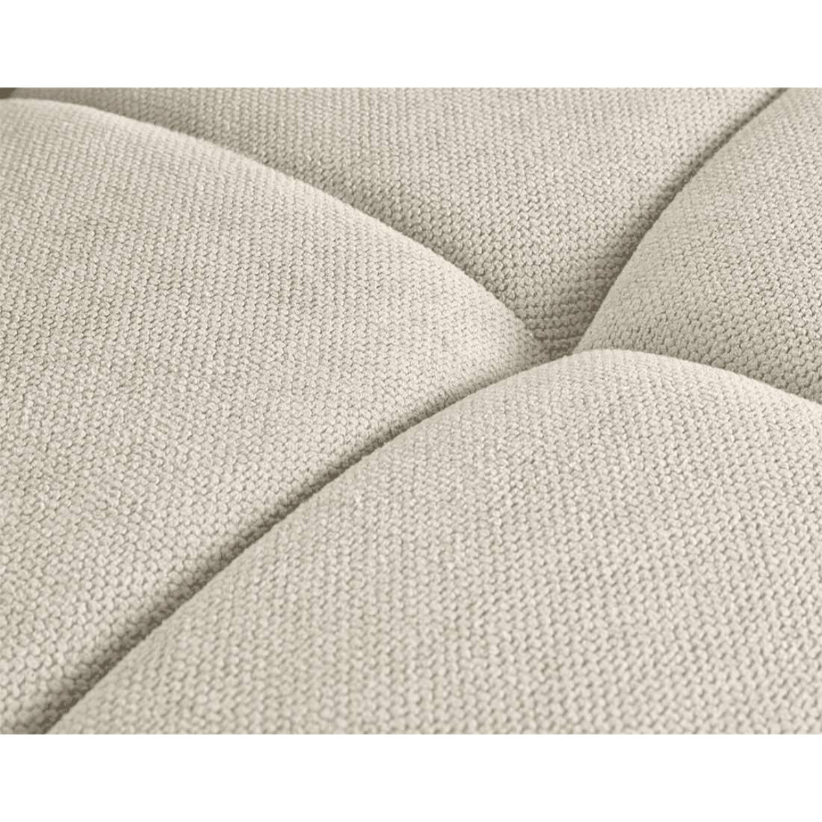 Ray - canapé droit 3 places en tissu texturé - Beige