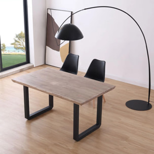 Mesa de comedor Roma Roble Honey - Negro