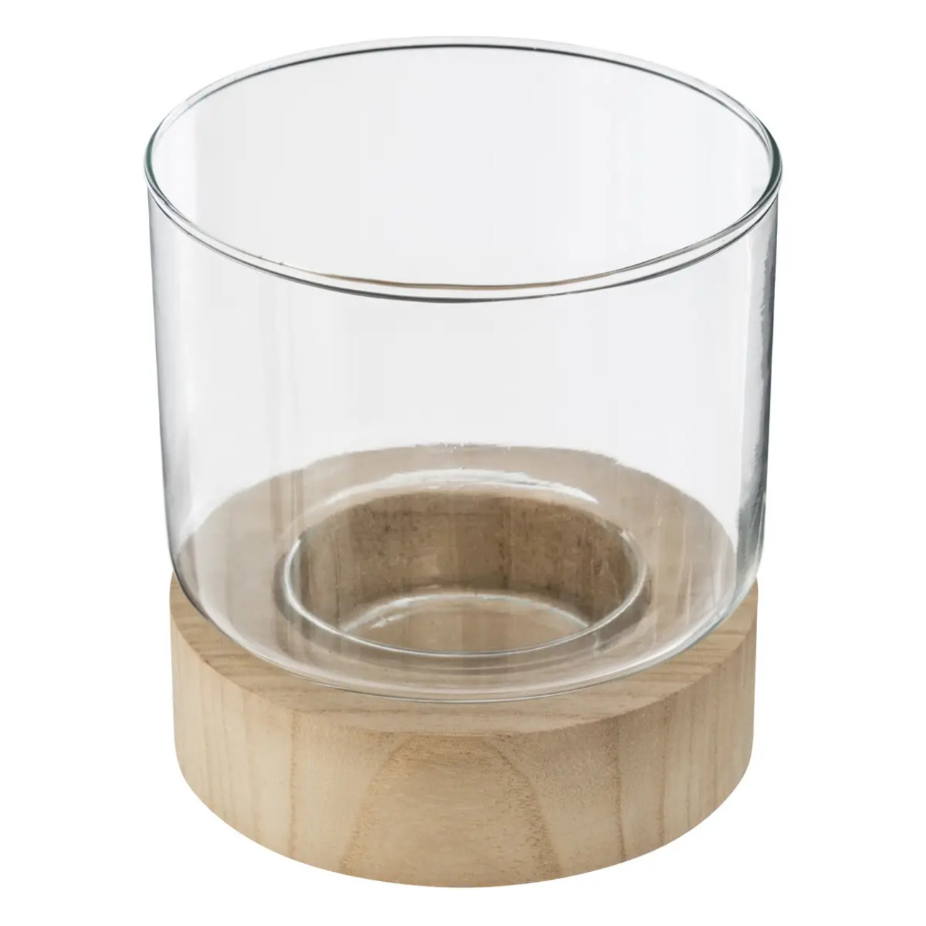 Set de 3 photophores "Eté" verre D10/13/16cm