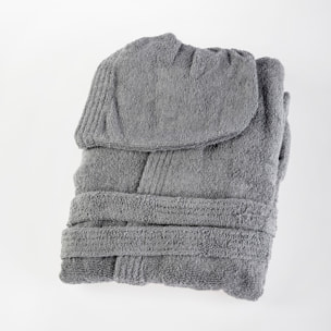 UNO CASA DESIGN Accappatoio con Cappuccio Julia in Spugna di Puro Cotone 400 gr